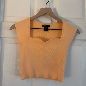 Sincerely Jules Women's Orange Ribbed Top